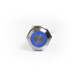 16mm Blue Stainless Steel Button