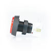 Medium Red Plastic Mechanical Push Button