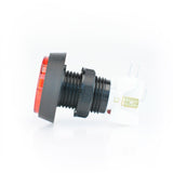 Medium Red Plastic Mechanical Push Button